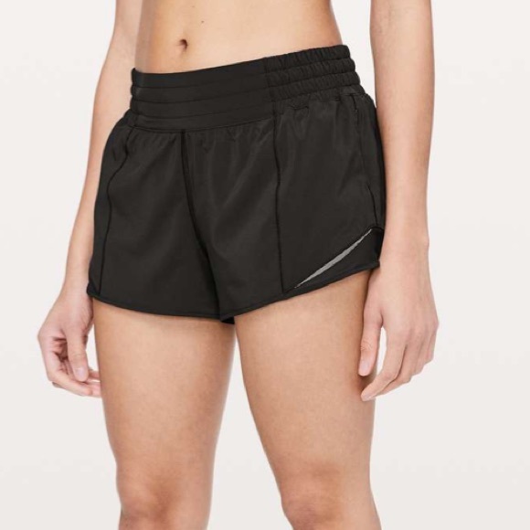 lululemon athletica | Shorts | Lululemon Hotty Hot Short Highrise 25 Inseam  Black Size 6 | Poshmark